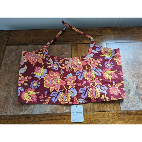 Intimately Free People Bandeau Bralette Floral Pattern Summer Top XS - Picture 1 of 3